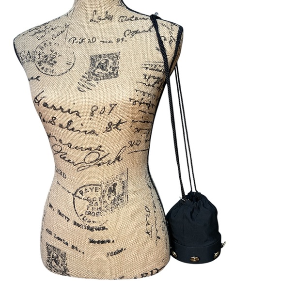 Rare Vintage Nylon Bucket Bag by Adrienne Vittadini NWT - Picture 8 of 12